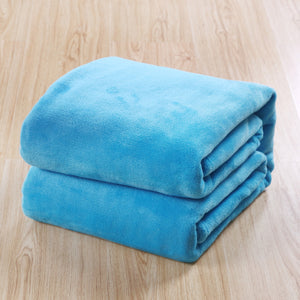 Svetanya Flannel solid color Blanket sofa
